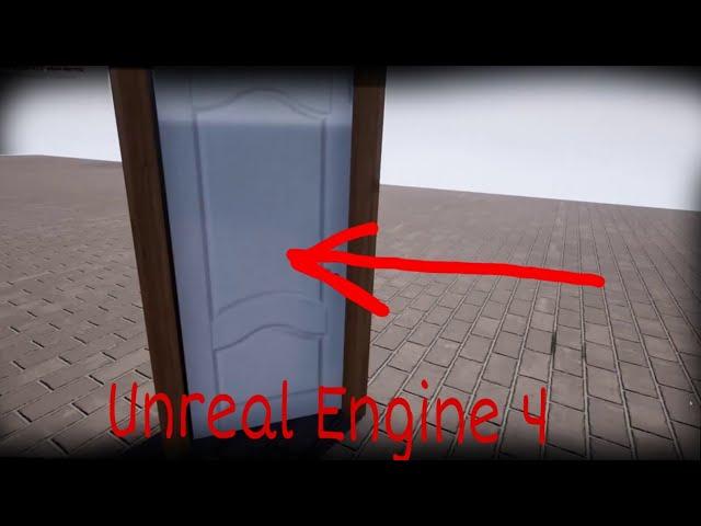 Открытие двери при наведении на неё | Unreal Engine урок