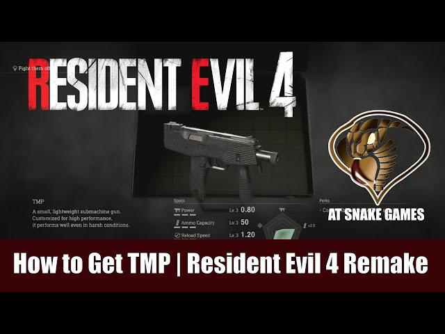 HIDDEN WEAPON Resident Evil 4 Remake How to Unlock The TMP