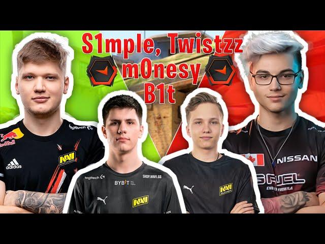 S1mple with b1t, Twistzz and m0nesy ( FPL CSGO Stream Battles )