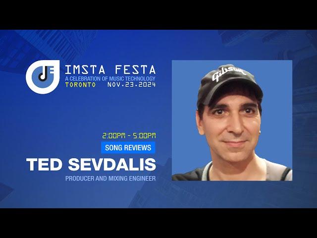 Ted Sevdalis as Song Reviewer at IMSTA FESTA Toronto 2024