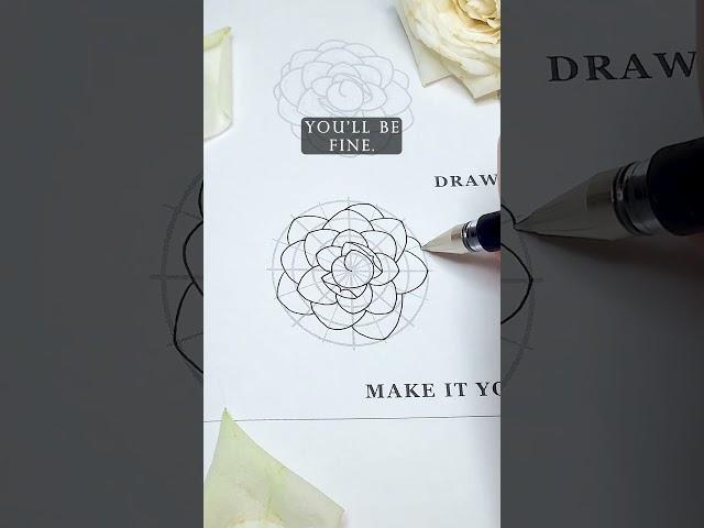 Drawing a Camellia that anyone can draw