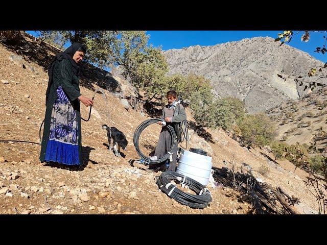 Iran Nomadic life: Jahangir's attempt to bring piped water for herself and her animals