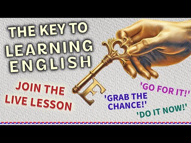 Are you ready to GRAB your chance?  English Addict LIVE stream - 20th May #englishaddictwithmrduncan