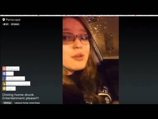 Periscope drunk driver