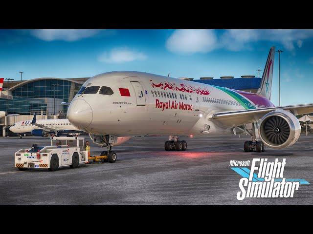 Miami to Casablanca Full Flight | Royal Air Maroc Boeing 787 | MSFS 2020