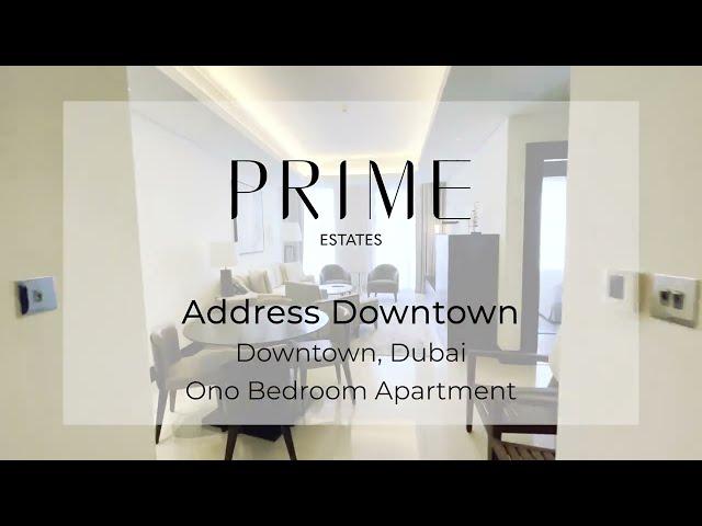 Exquisitely Furnished | High Floor | Astounding 1 Bedroom | The Address Downtown - Prime Estates