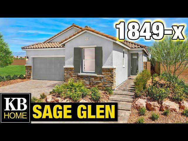 EXCLUSIVE!! KB Homes 1849x For Sale in Southwest Las Vegas - Sage Glen Single Story