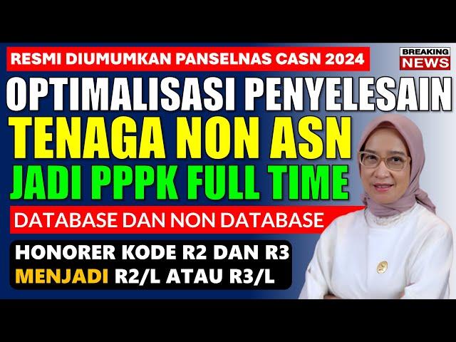 ATURAN BARU OPTIMALISASI PENYELESAIAN HONORER JADI ASN PPPK, HONORER KODE R2 R3 JADI PENUH WAKTU