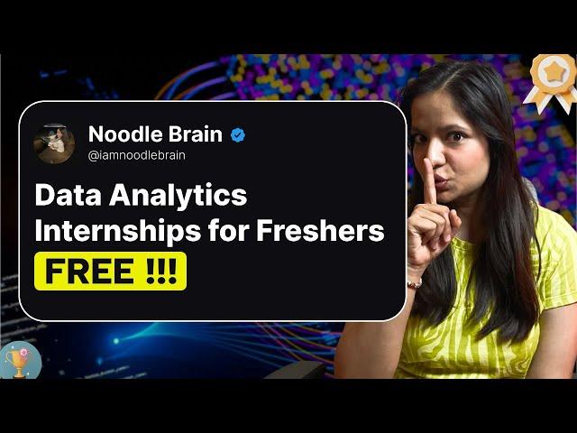 Top 5 Free Data Analytics Internships in 2025! | For Everyone |