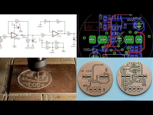 CNC Milling Double Sided PCBs Using Eagle, FlatCam and GRBL/Candle, Step by Step Detailed Guide