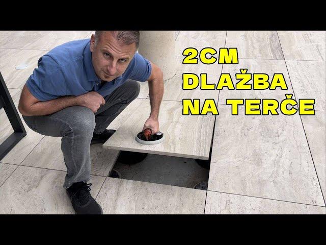 TERASA - 2CM dlažba na terče - jednoduchý servis - RIVESTI