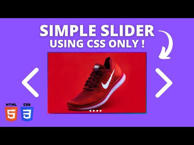 How To Make a Image Slider With HTML & CSS | Easy Tutorial (2022)