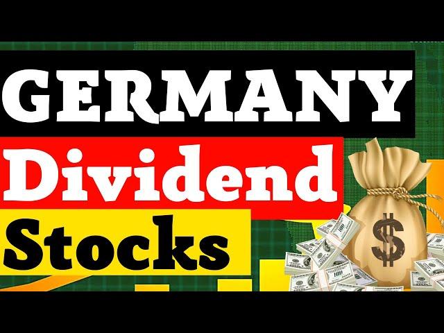 3 BEST Germany DIVIDEND Stocks To Buy And Hold Forever