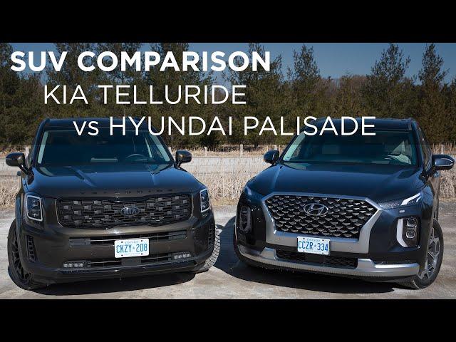 Kia Telluride vs Hyundai Palisade | SUV Comparison | Driving.ca