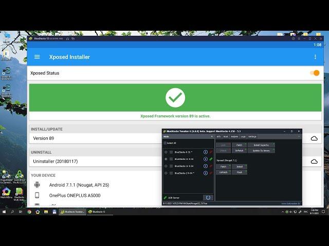 BSTweaker 6. How to install Xposed Framework on BlueStacks 5