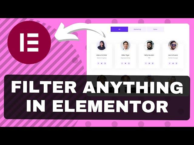 Elementor Filter Tutorial - How to filter anything in Elementor