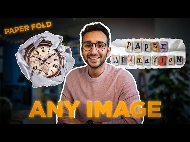 Ali Abdaal Paper Fold ANY IMAGE! || How to MAKE Paper Fold Effect for FREE || 2024