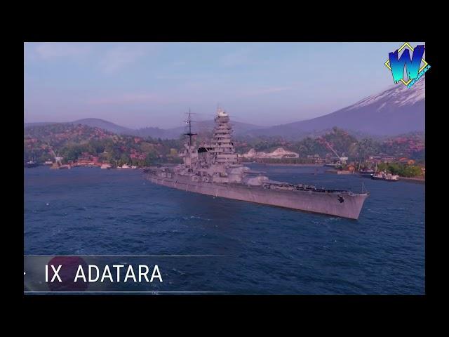 Adatara   Japanese Tier IX Researchable Battlecruiser Video