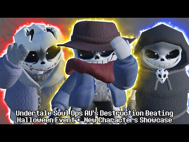 EVENT + UPDATE! Undertale Soul Ops AUs Destruction Beating Halloween Event + New Characters Showcase