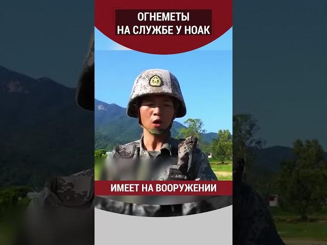 Огнеметы на службе у НОАК