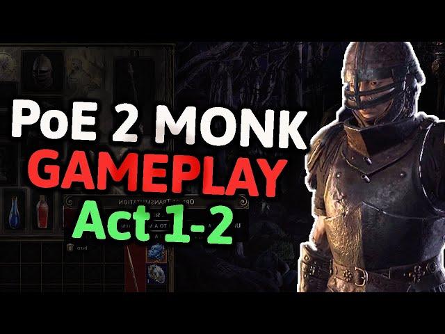 Path of Exile 2: Monk Full Act1+ Gameplay (solo)