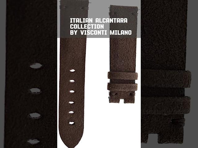 Italian Alcantara Collection by Visconti Milano. This Style: Chocolate Brown band forTudor Black Bay