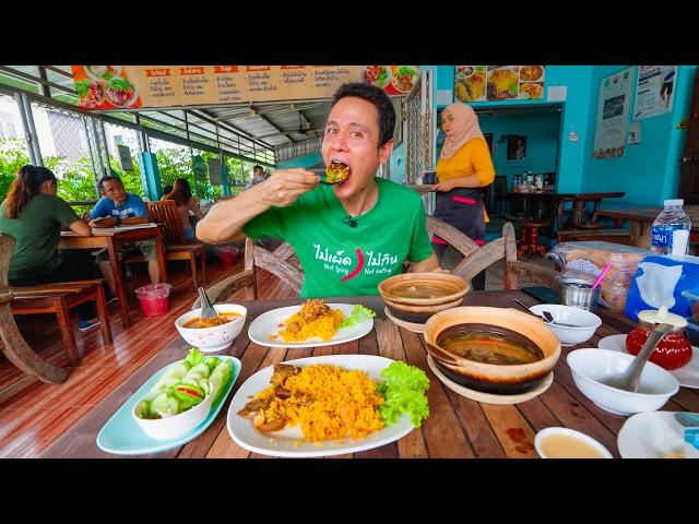 Thai Street Food!!  Biryani + MASSAMAN CURRY - Must Eat in Krabi, Thailand!!