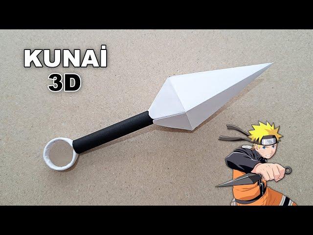 MAKING 3D KUNAİ FROM PAPER - ( How To Make a Paper Kunai )