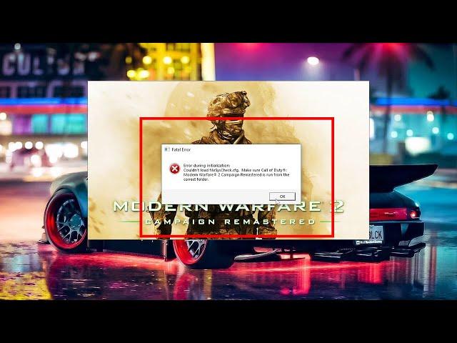 Cod MW2 Remastered Couldn't Load FilesysCheck.Org Error Fix Within 1 Minute Run From Correct Folder