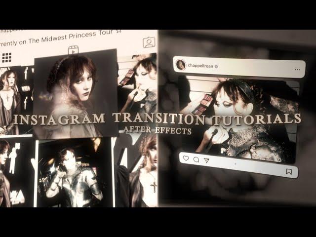 instagram inspired transitions ideas + tutorials | after effects