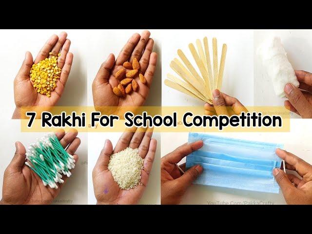 Rakhi Making At Home/Rakhi Making For School Competition/How To Make Rakhi/Diy Rakhi/Homemade Rakhi