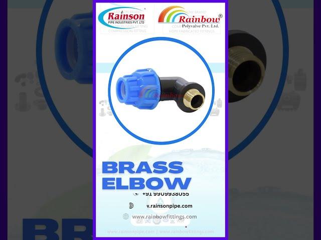 Compression Fittings - MTA Brass Elbow - Rainson Pipe Industries Pvt. Ltd. #fittings #shortsyoutube