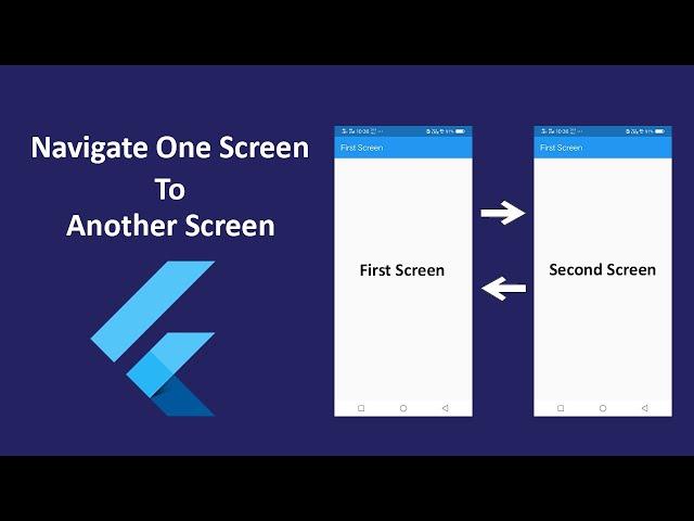 Navigate One Screen to Another Screen Flutter | MaterialPageRoute Flutter | Flutter Tutorial 2024