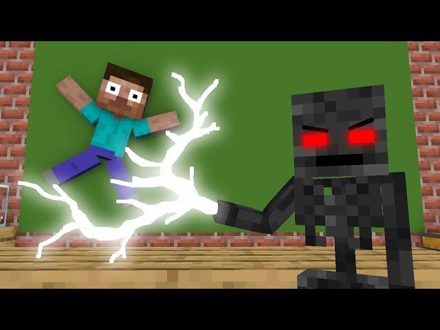 Minecraft Mobs: WITHER SKELETON Became Villain - RIP All Mobs - Sad Minecraft Animation