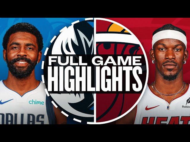 MAVERICKS at HEAT | FULL GAME HIGHLIGHTS | November 24, 2024