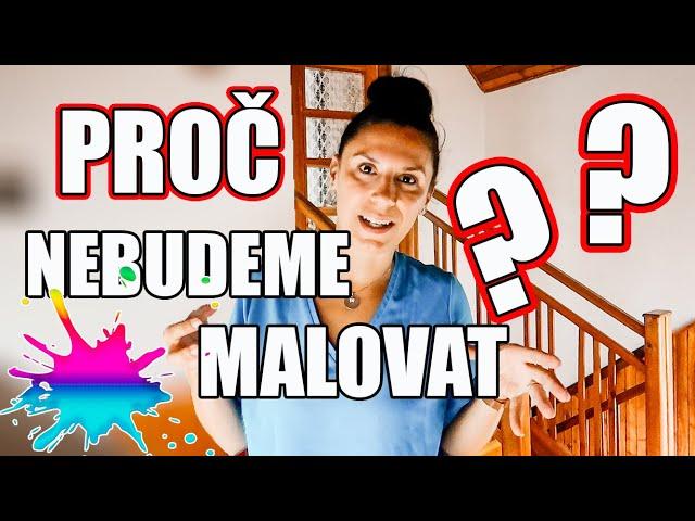 PROČ JSME SE ROZHODLI ŽE NEBUDEME MALOVAT NÁŠ DŮM? DENNÍ VLOG ZE ZABYDLOVÁNÍ, VLOG