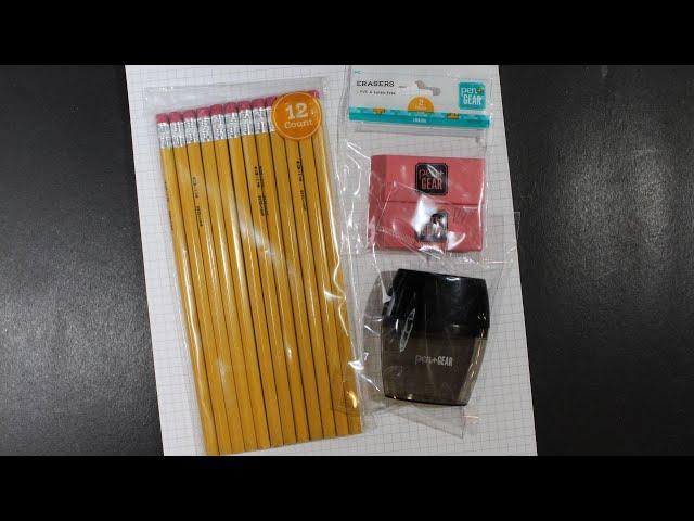 Pen+Gear Offerings for 2023: Pencils, Sharpener, and Eraser Review (47 cents!)