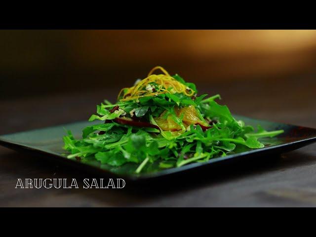 Easy Arugula Salad - Orange Vinaigrette