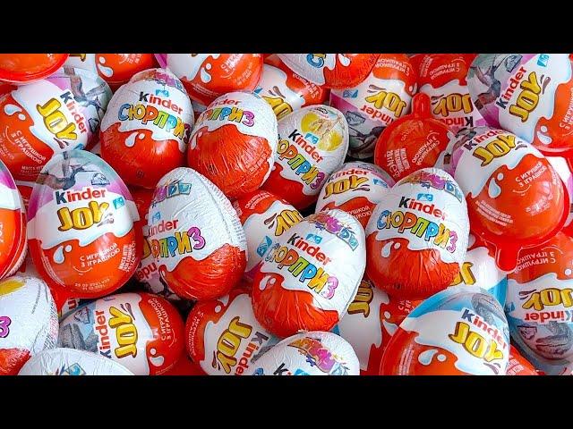 500 Kinder Surprise Eggs / ASMR Satisfying video / A Lot of Candy