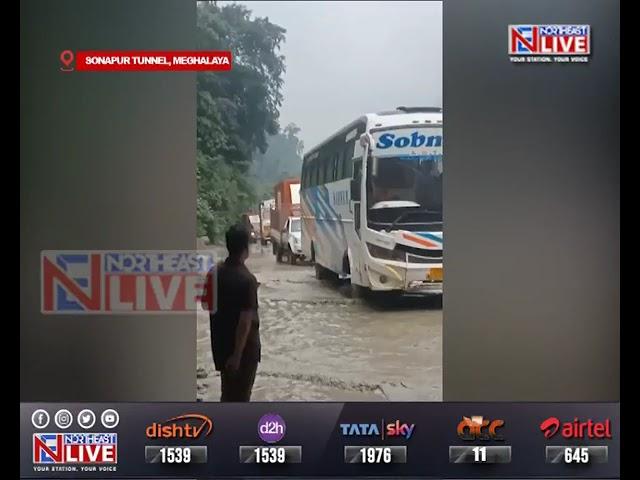 Meghalaya: Landslide debris cleared at Sonapur Tunnel, vehicular movement restored