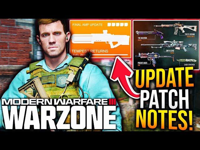 WARZONE: Full NEW UPDATE PATCH NOTES! 15+ BLACK OPS 6 REWARDS Revealed, Final EVENT UPDATE, & More!