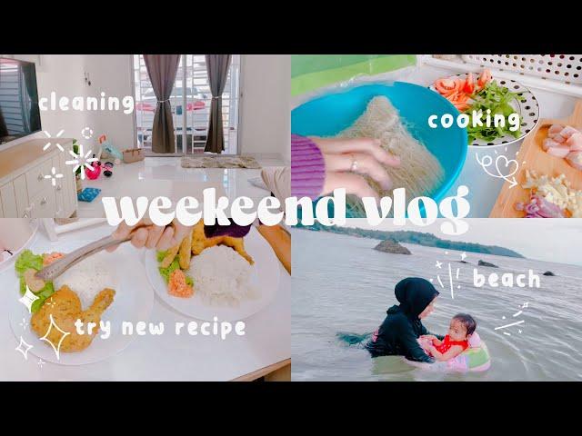 weekend vlog | cleaning | cooking | beach