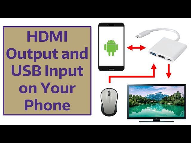 HDMI Output and USB Input on Your Phone