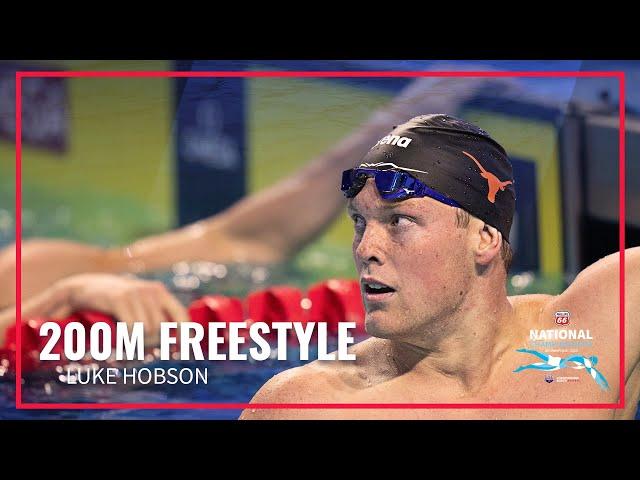 Luke Hobson Pulls Out Win in Men's 200M Freestyle | 2023 Phillips 66 National Championships