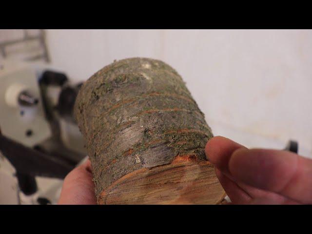 Woodturning - Logs to a Glass With Irregularities on Top | UWOODWORKER