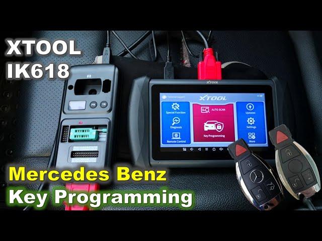 How to Program Keys 2008 - 2014 Mercedes-Benz with XTOOL IK618 / W204 Mercedes-Benz