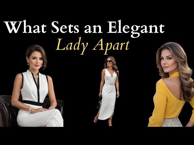 10 Things That Set an Elegant Lady Apart! - The Unique Qualities of an Elegant Lady!