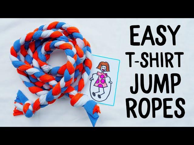 EASY DIY Jump Ropes using Recycled T-Shirts | OCC Shoebox Craft