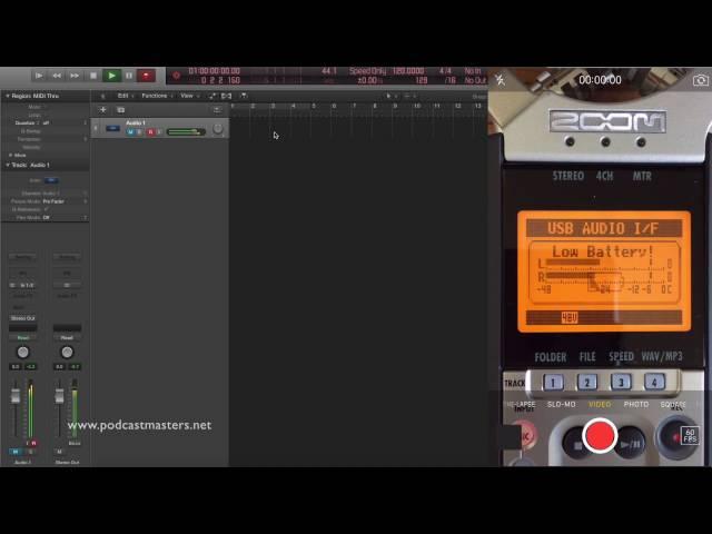 Use Zoom H4N on your computer as an audio interface for a DAW, podcast recording