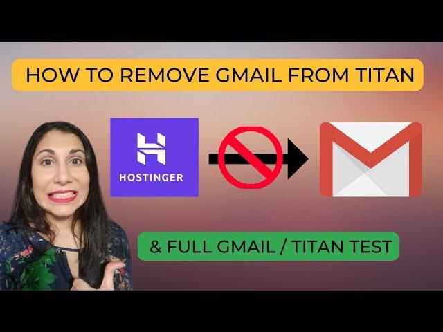 How to Remove Gmail from Titan 2024